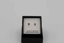 Load image into Gallery viewer, Smoky Quartz Stud Earrings