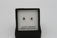 Load image into Gallery viewer, Smoky Quartz Stud Earrings