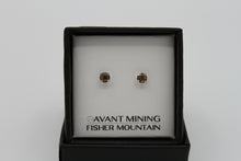Load image into Gallery viewer, Smoky Quartz Stud Earrings